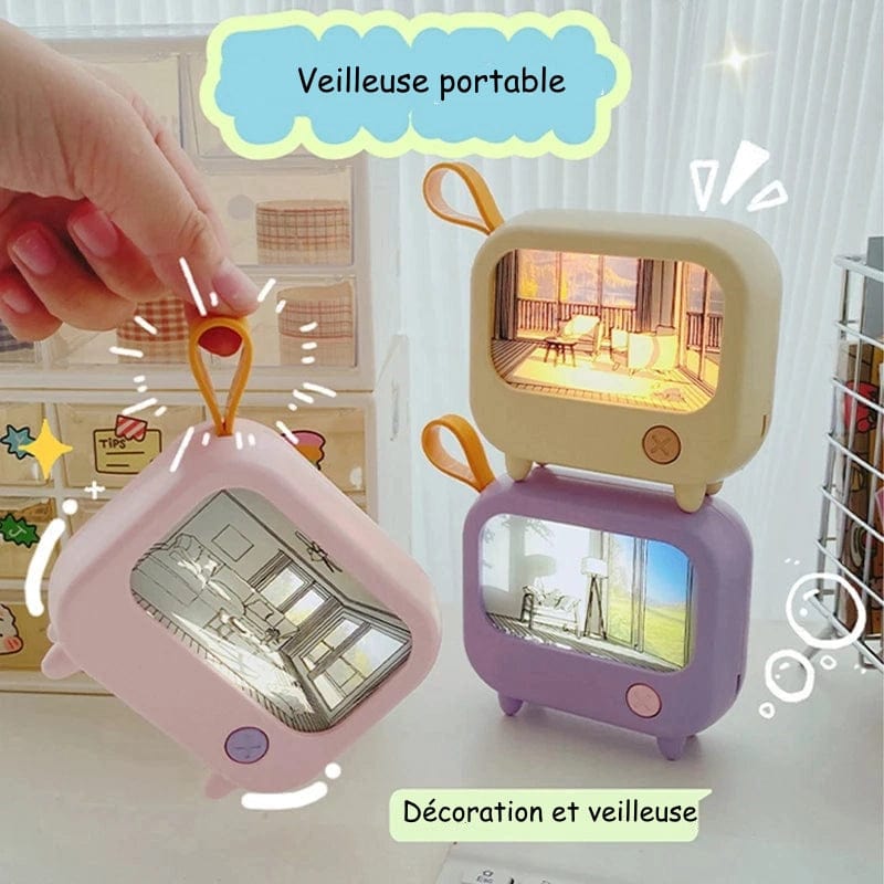 Veilleuses Bebe Veilleuse Bébé en forme de Tableau Télé