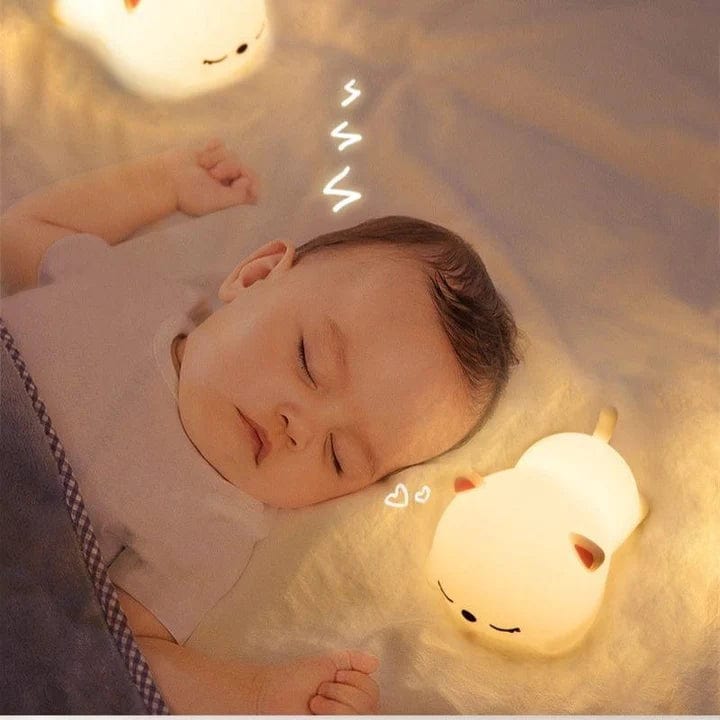 Veilleuses Bebe Veilleuse Chat en Silicone