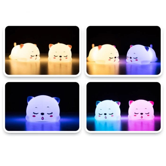 Veilleuses Bebe Veilleuse Chat en Silicone