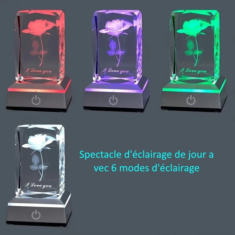 Veilleuses Bebe Veilleuse LED colorée en cristal