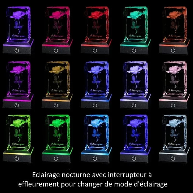 Veilleuses Bebe Veilleuse LED colorée en cristal